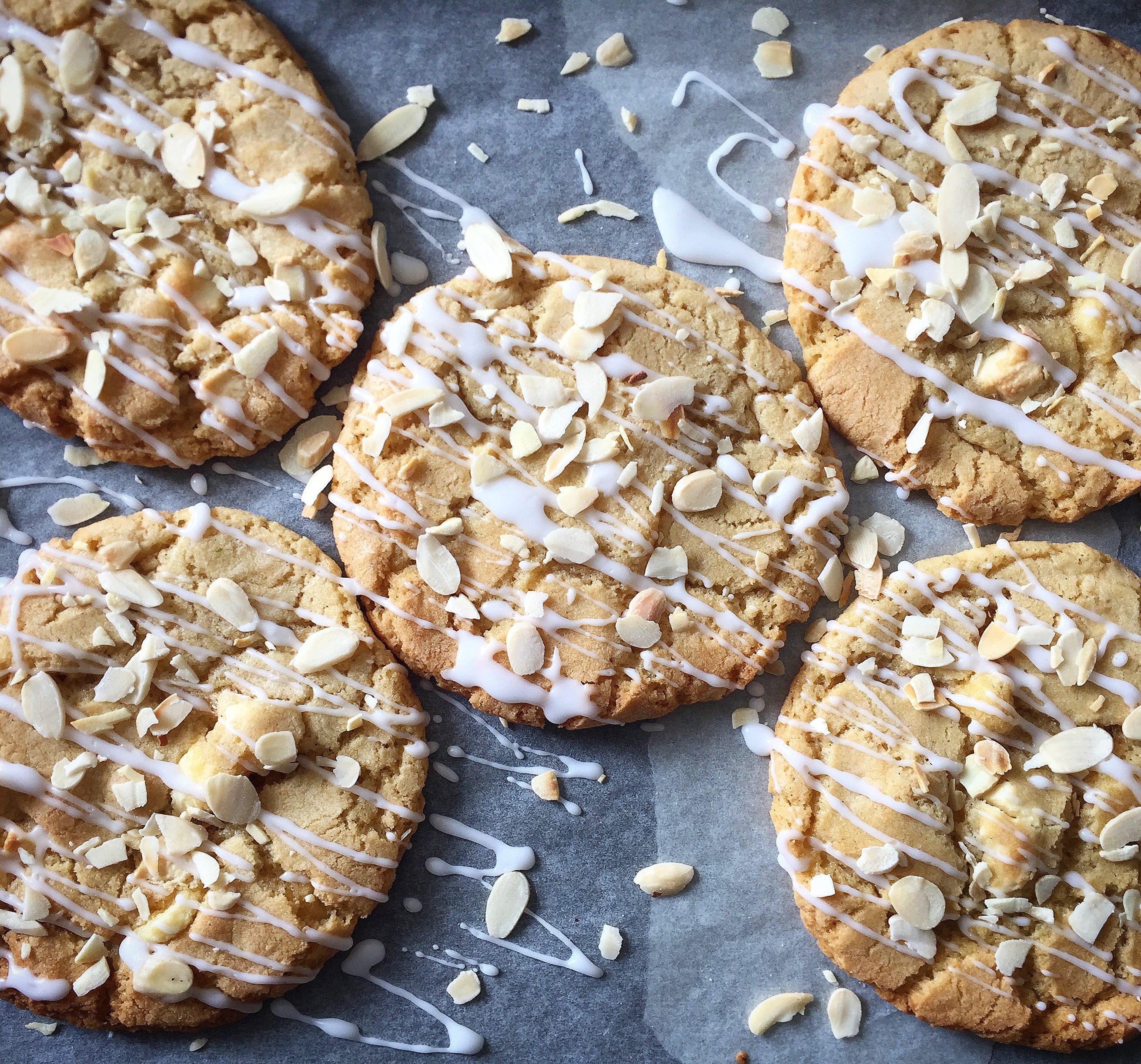 White Chocolate & Almond Cookies